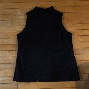 EUC Charter Club Elegant Black Lace Top